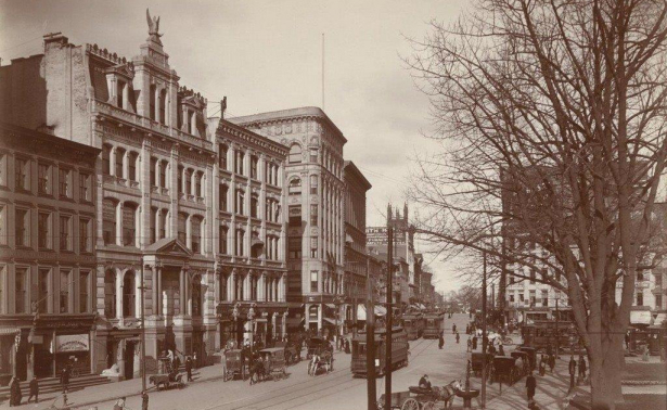 Old Photo of Central Row in Hartford